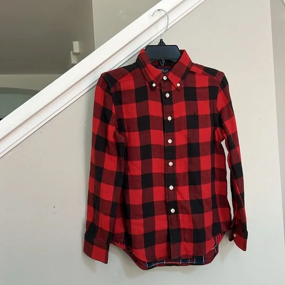 Polo Ralph Lauren Long Sleeve Buffalo Check Woven Shirt